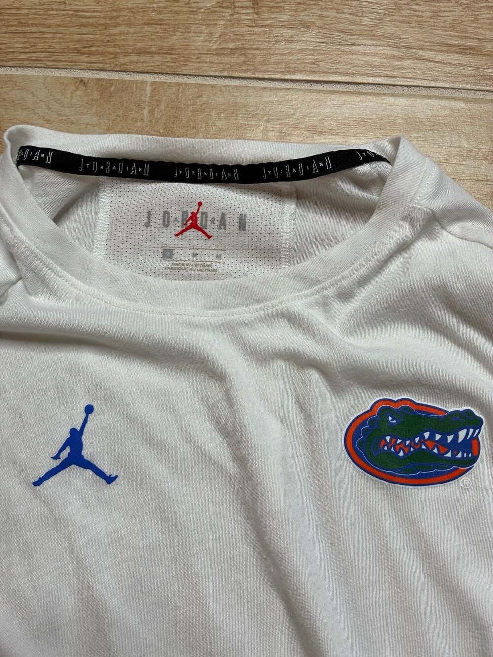 Jordan Florida Gators Long Sleeve Shirt Size M White Dri-Fit